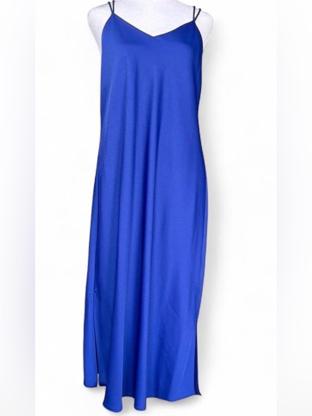 Sam Edelman Cobalt Blue Slip Maxi Dress